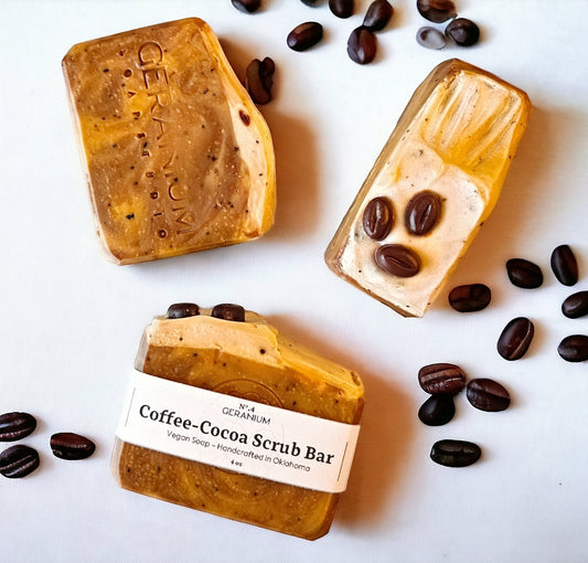 Coffee-Cocoa Scrub Bar Soap